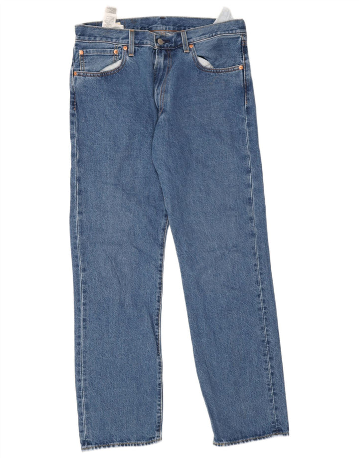 Levi's Mens 551 Straight Jeans W33 L32 Blue Cotton