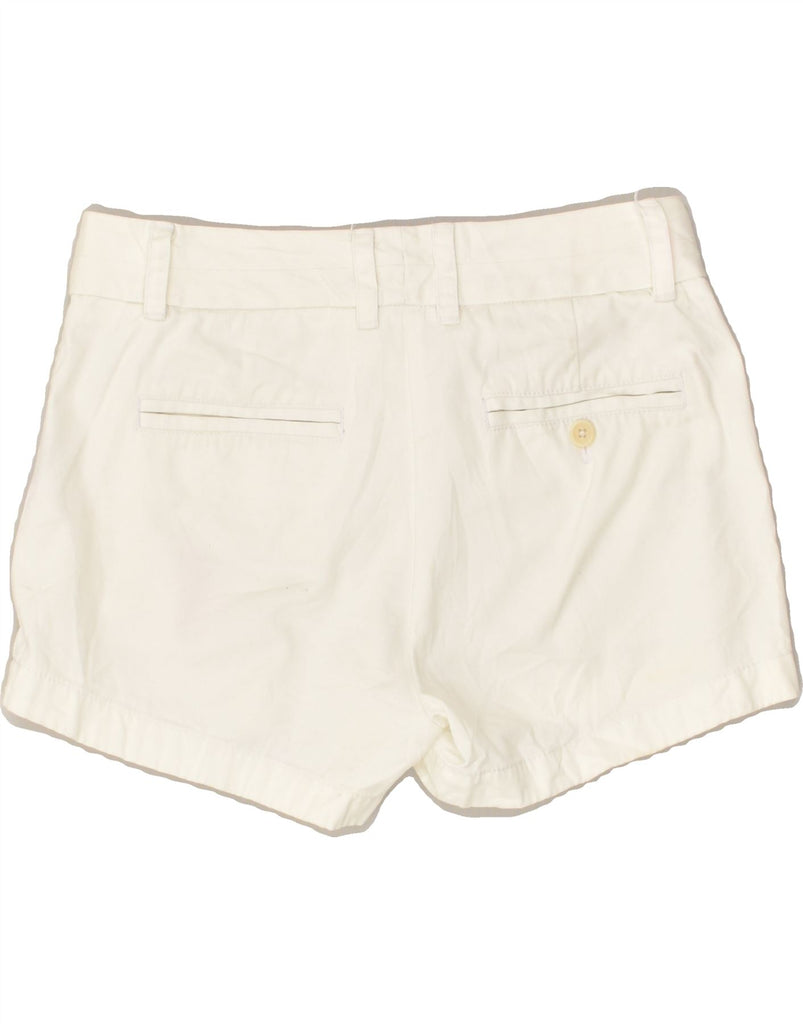 J. CREW Womens Chino Shorts US 0 XS W28  Off White Cotton | Vintage J. Crew | Thrift | Second-Hand J. Crew | Used Clothing | Messina Hembry 