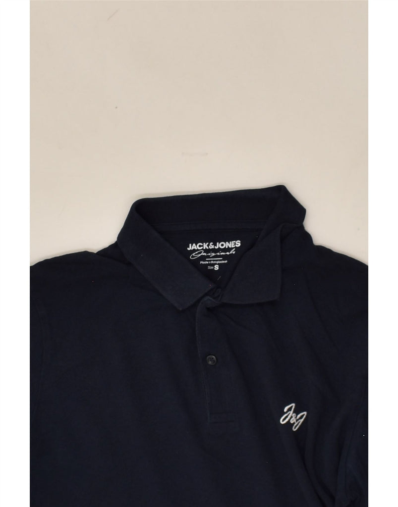 JACK & JONES Mens Polo Shirt Small Navy Blue Cotton | Vintage Jack & Jones | Thrift | Second-Hand Jack & Jones | Used Clothing | Messina Hembry 