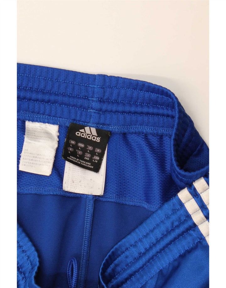 Adidas Mens Climalite Sport Shorts Large  Blue Colourblock Polyester