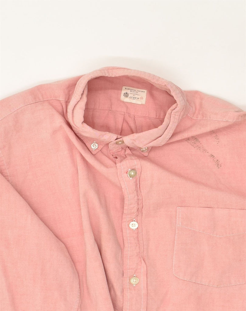 J. CREW Mens Slim Fit Shirt Medium Pink Cotton | Vintage J. Crew | Thrift | Second-Hand J. Crew | Used Clothing | Messina Hembry 