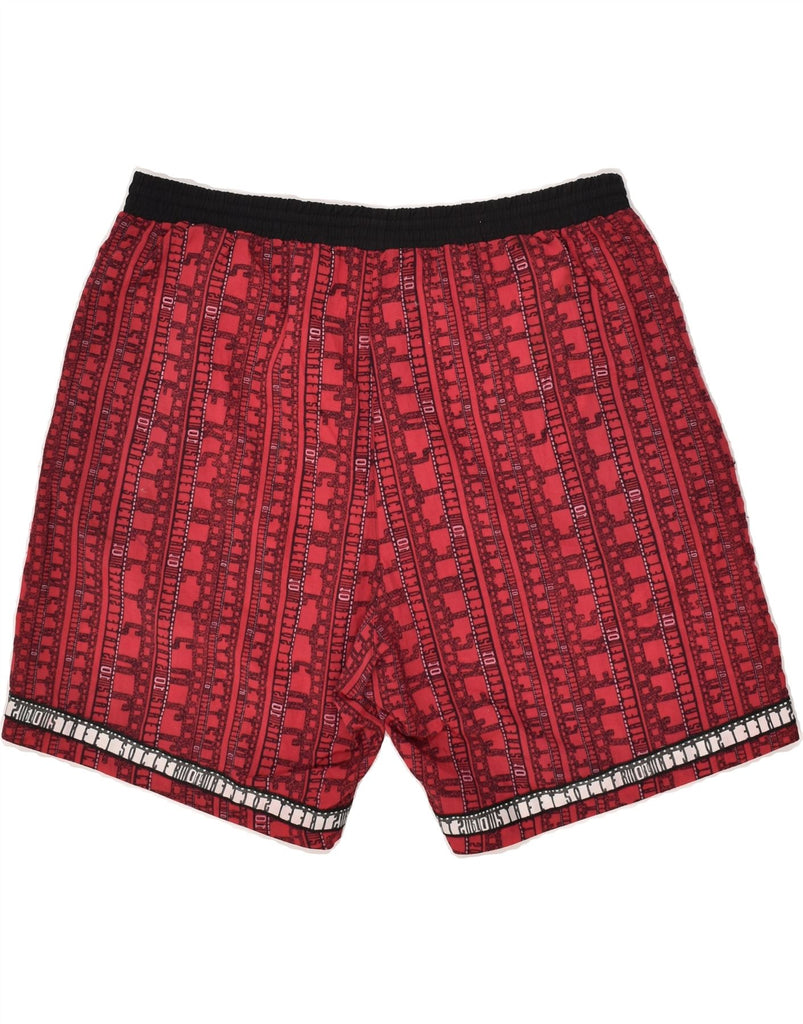 PUMA Mens Abstract Pattern Swimming Shorts XL Red Polyamide | Vintage Puma | Thrift | Second-Hand Puma | Used Clothing | Messina Hembry 