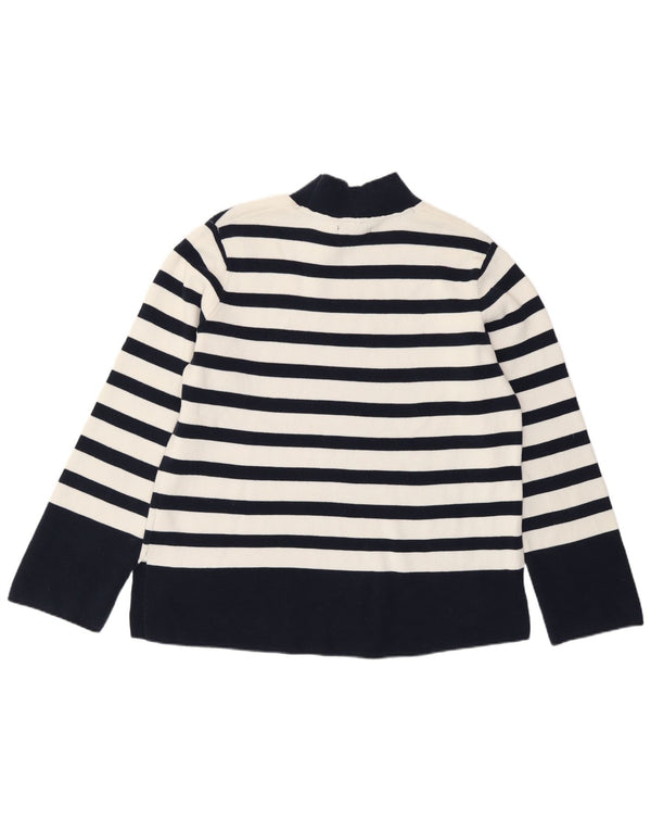 U.S. Polo Assn. Womens Turtle Neck Jumper Sweater UK 12 Medium Navy Blue