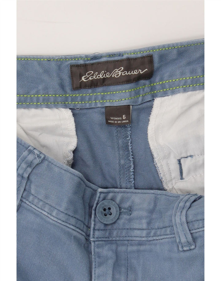 EDDIE BAUER Womens Chino Shorts US 6 Medium W30  Blue Cotton Vintage Eddie Bauer and Second-Hand Eddie Bauer from Messina Hembry 