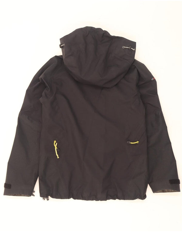 Berghaus Womens Gore-Tex Hooded Windbreaker Jacket UK 10 Small Black Nylon