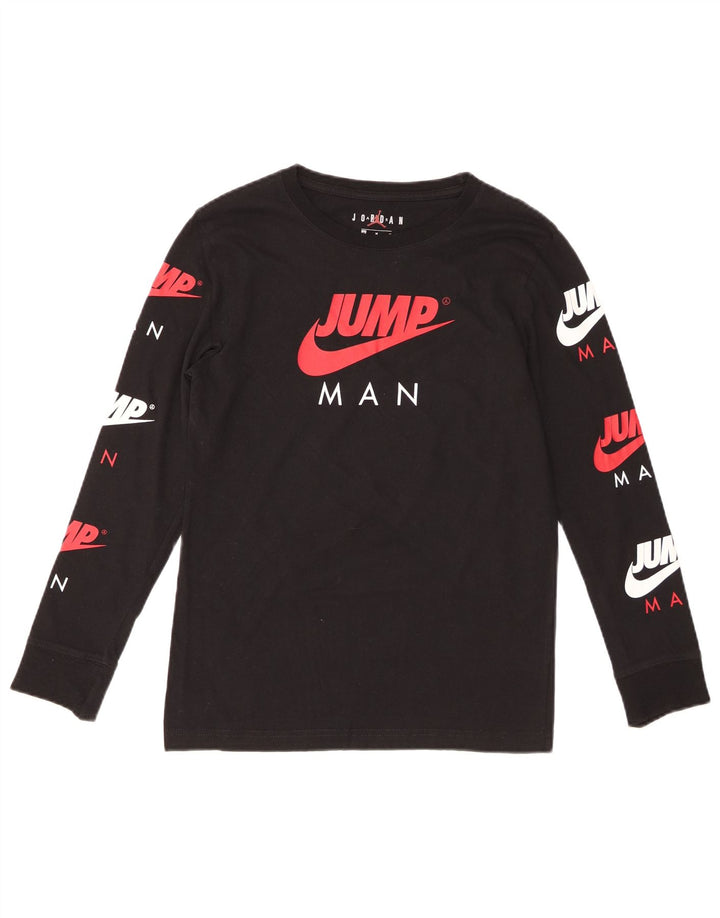 Jordan Boys Graphic Top Long Sleeve 10-11 Years Medium Black