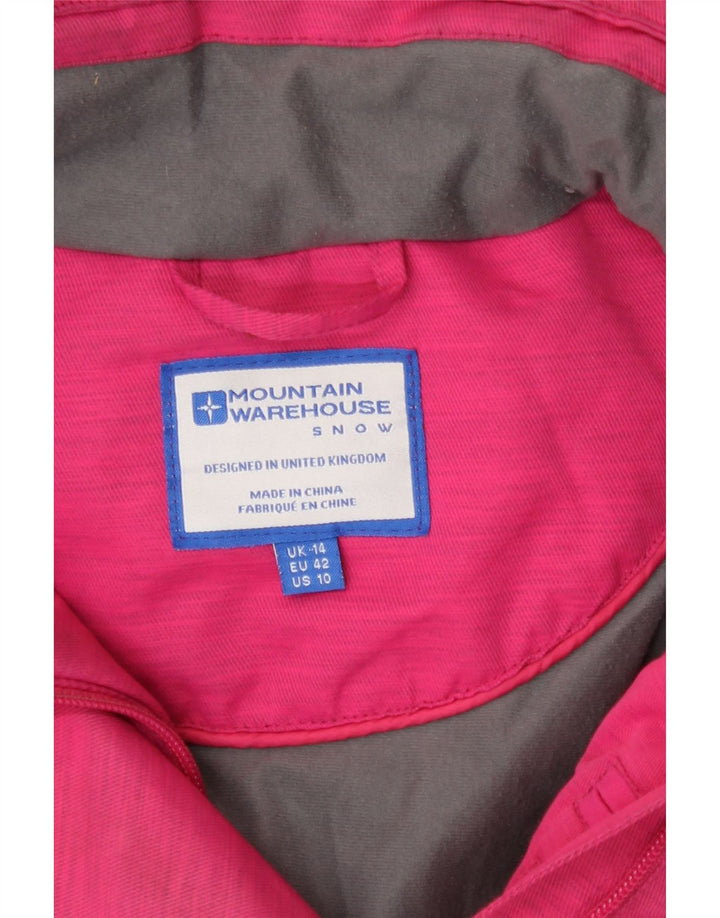 Mountain Warehouse Womens Hooded Windbreaker Jacket UK 14 Large Pink