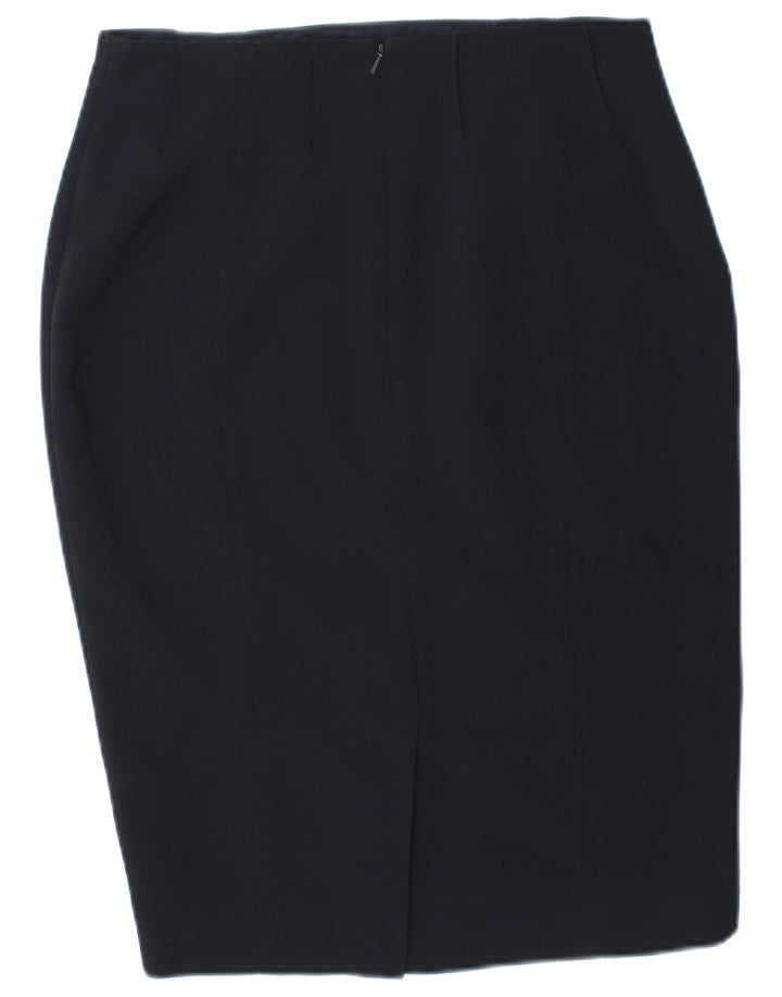 Hobbs Womens Pencil Skirt UK 10 Small W28 Navy Blue Polyester