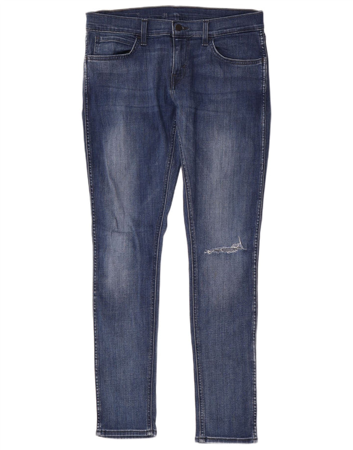 LEVI'S Womens Slim Jeans W31 L32 Blue Cotton