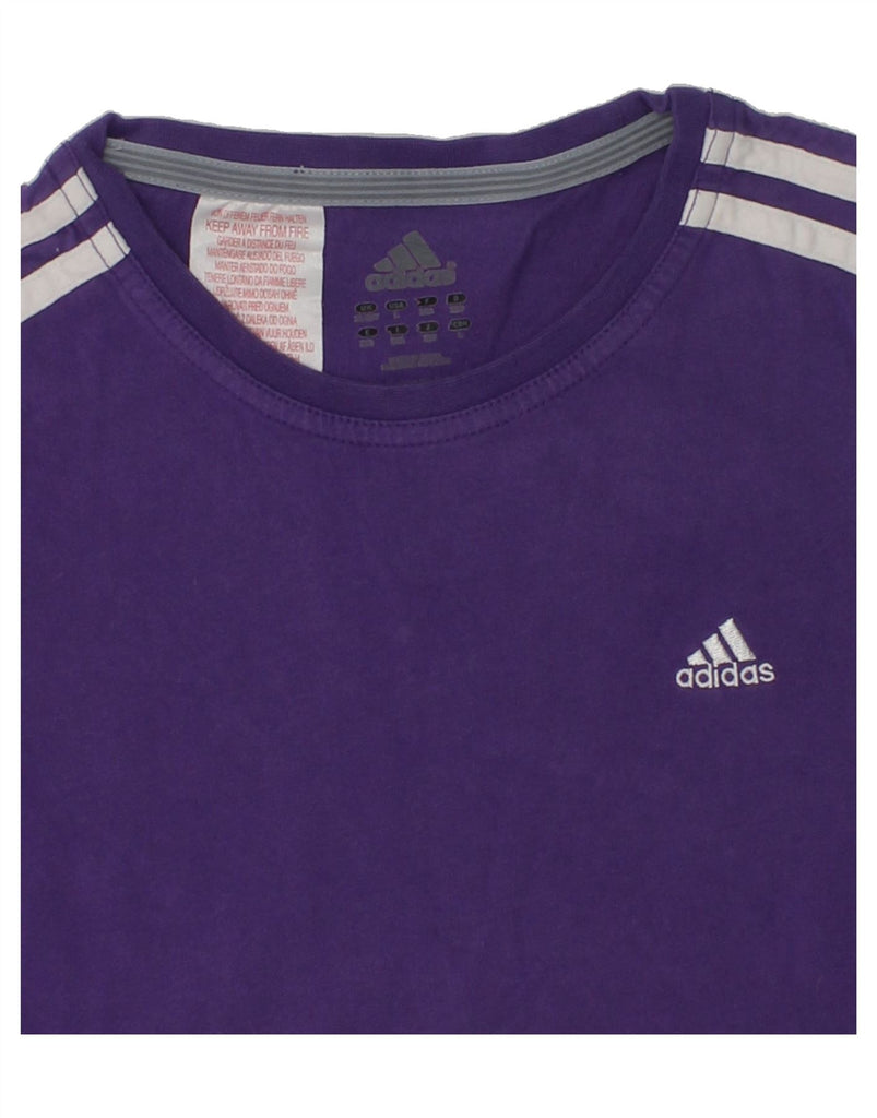 ADIDAS Girls T-Shirt Top 11-12 Years Purple Cotton | Vintage Adidas | Thrift | Second-Hand Adidas | Used Clothing | Messina Hembry 