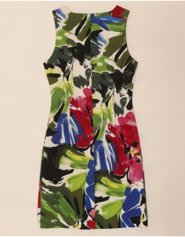 Desigual Womens Sleeveless Sheath Dress UK 8 Small Multicoloured Floral
