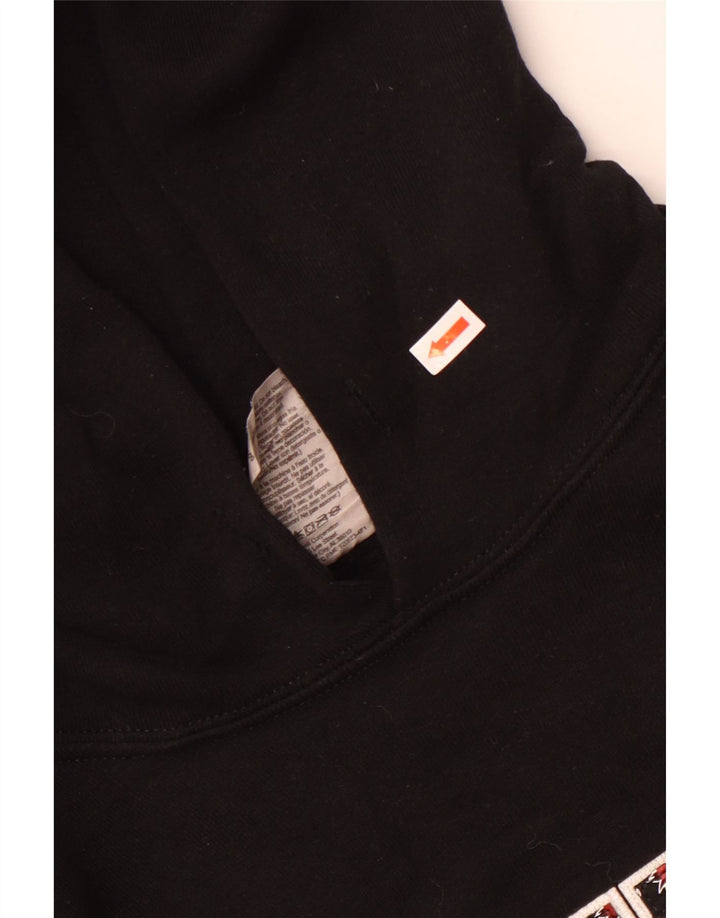 RUSSELL ATHLETIC Womens Southeast Graphic Hoodie Jumper UK 14 Medium Black