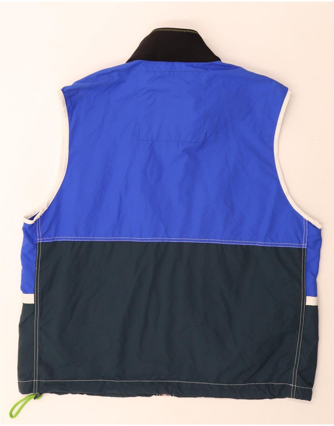 Murphy & Nye Mens Graphic Gilet UK 42 XL Blue Colourblock Polyamide