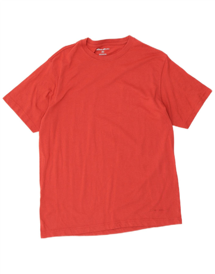 EDDIE BAUER Mens T-Shirt Top Medium Red Cotton