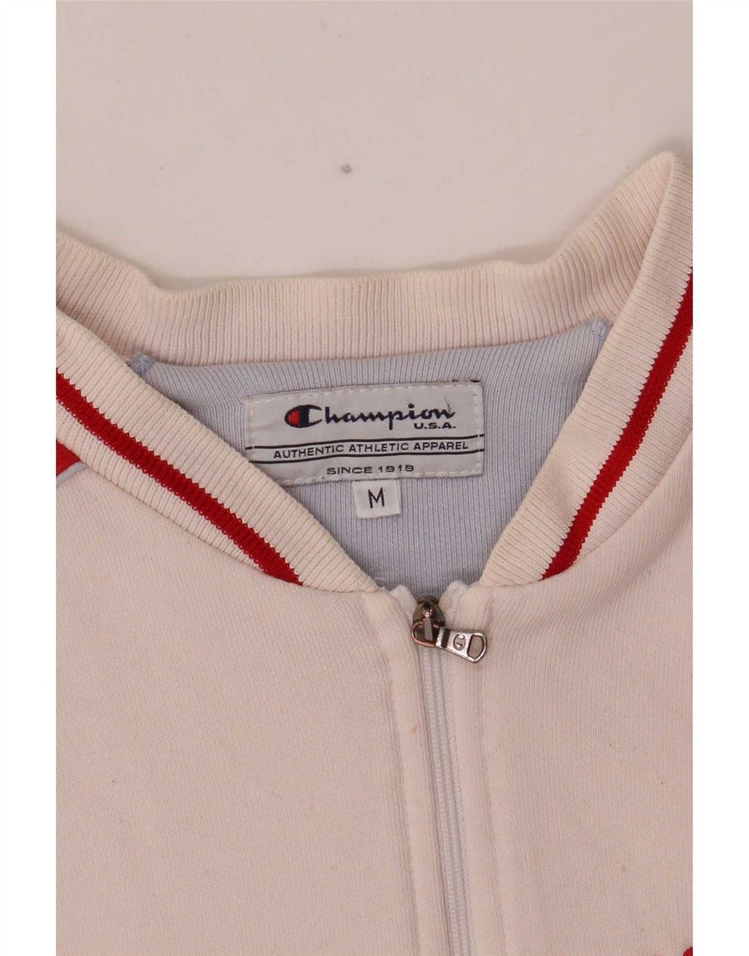 Champion Womens Michigan Tracksuit Top Jacket UK 12 Medium White