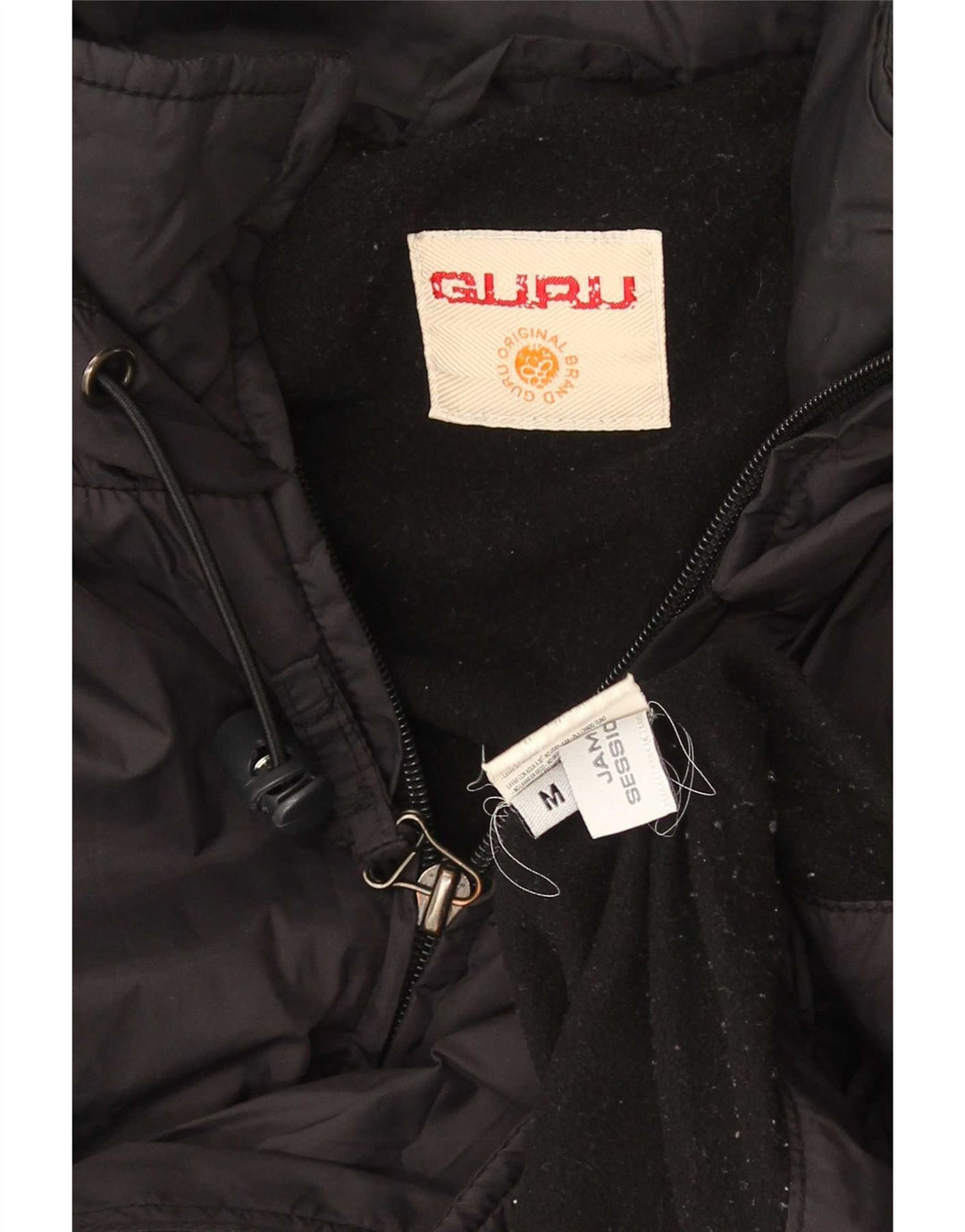 Guru Mens Padded Jacket UK 38 Medium Black Nylon
