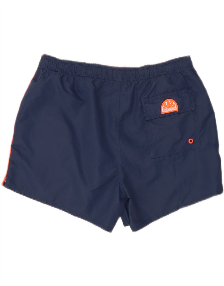 Sundek Mens Swimming Shorts Large  Navy Blue Nylon