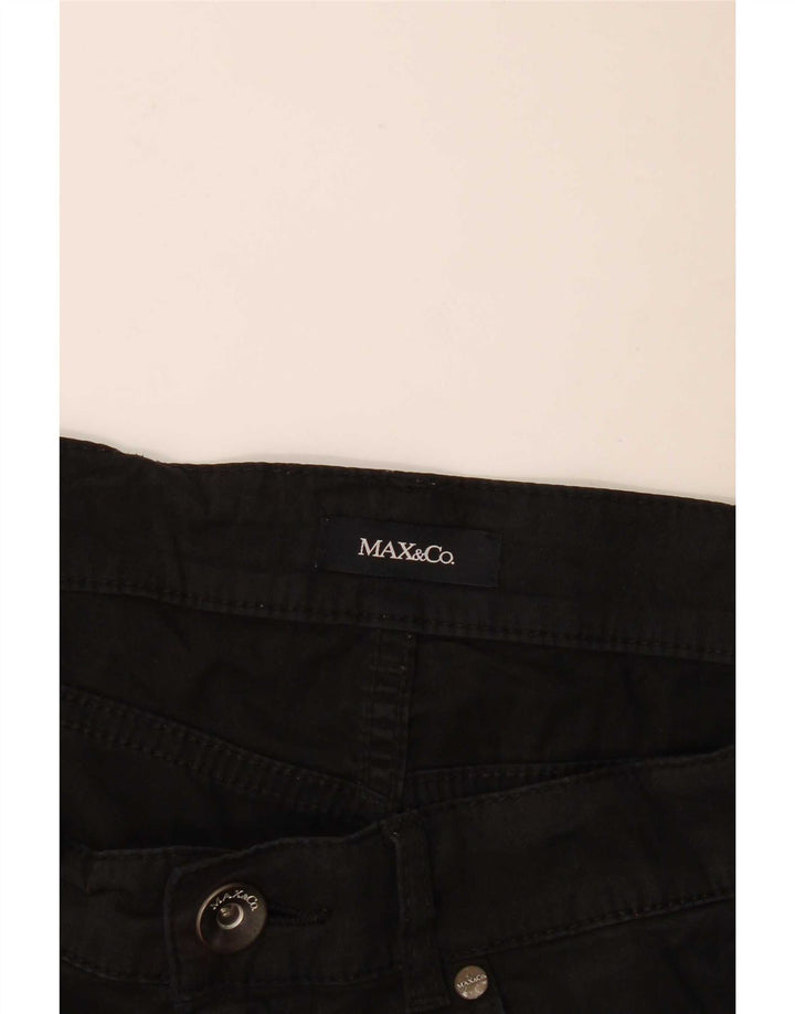Max & Co. Womens Straight Casual Trousers W32 L27 Black