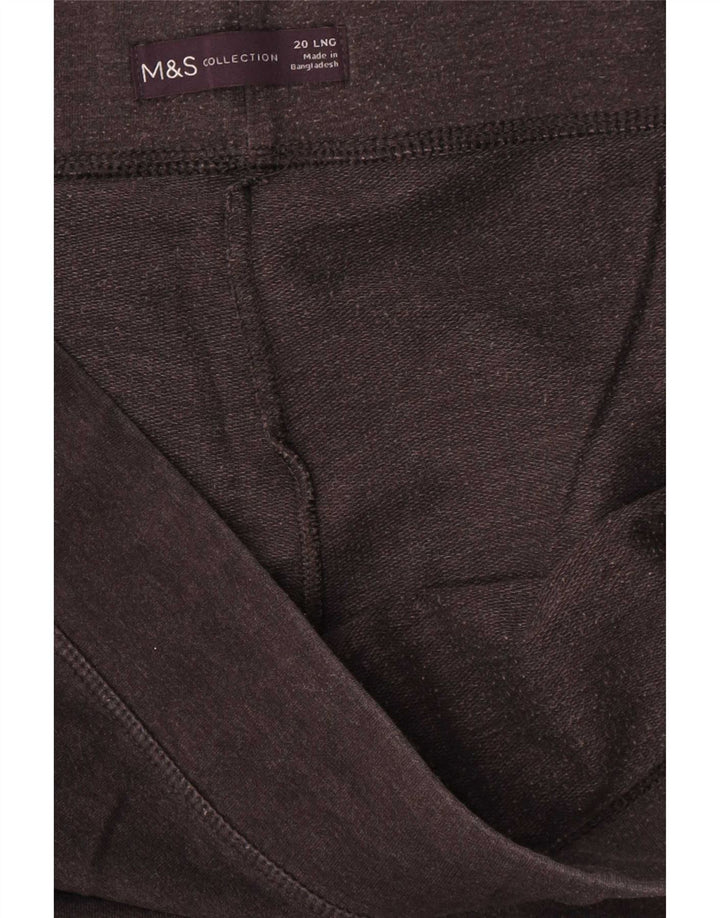 Marks & Spencer Womens Leggings UK 20 2XL Grey Cotton