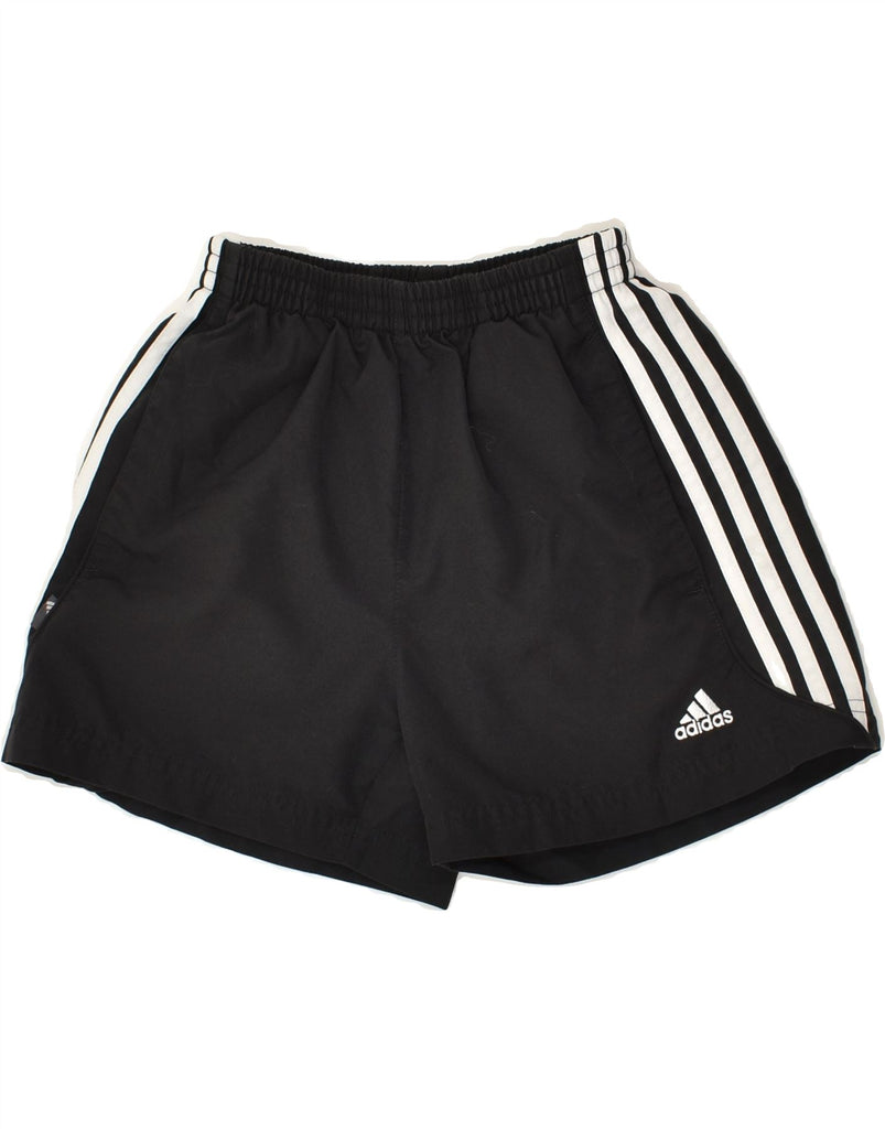 ADIDAS Boys Sport Shorts 9-10 Years Black Polyester | Vintage Adidas | Thrift | Second-Hand Adidas | Used Clothing | Messina Hembry 