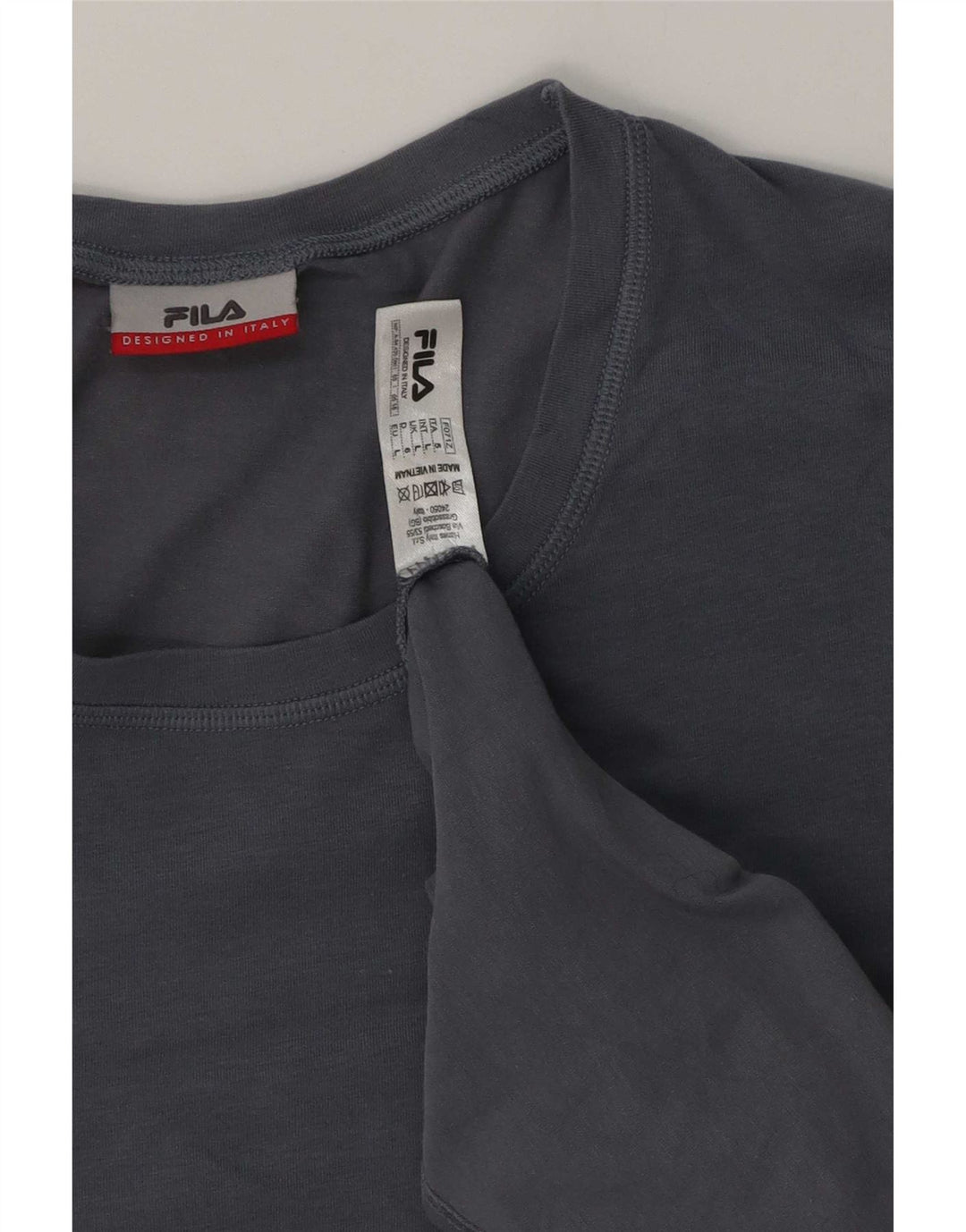 Fila Mens T-Shirt Top Large Blue Cotton