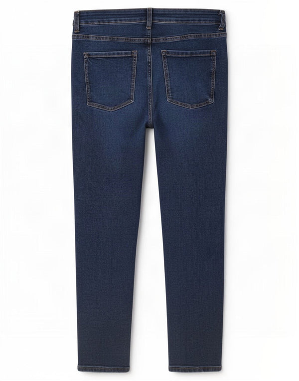 Marks & Spencer Womens Lily Slim Cropped Jeans UK 12 Medium W30 L26 Blue