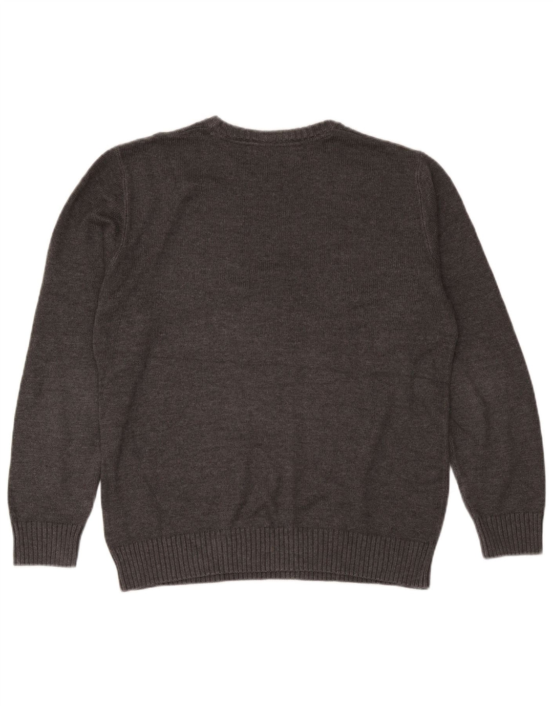 Crew Clothing Mens Neck Jumper Sweater Medium Grey Cotton