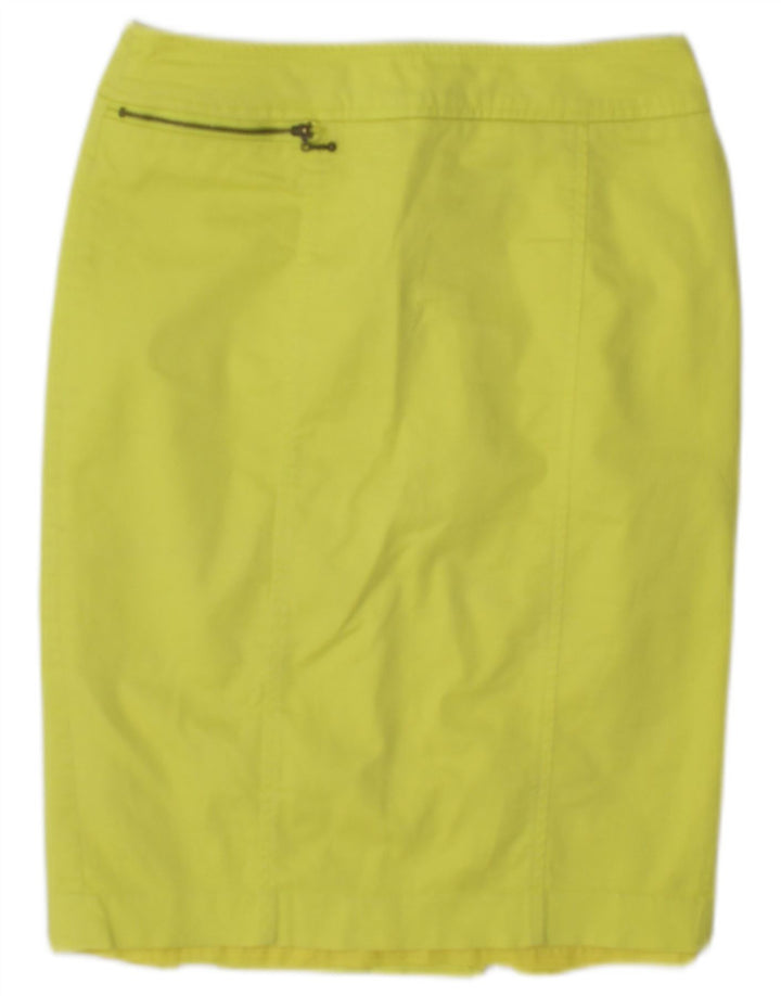 Mossimo Womens Pencil Skirt US 4 Small W27  Yellow Cotton