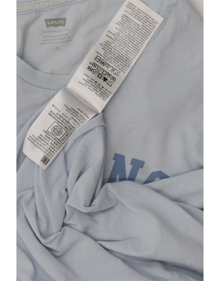 Levi's Mens Graphic T-Shirt Top Large Blue Cotton