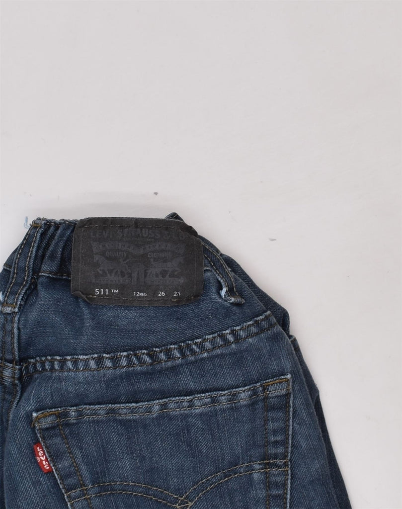 LEVI'S Boys 511 Slim Fit Straight Jeans 11-12 Years W26 L26 Blue Cotton | Vintage Levi's | Thrift | Second-Hand Levi's | Used Clothing | Messina Hembry 