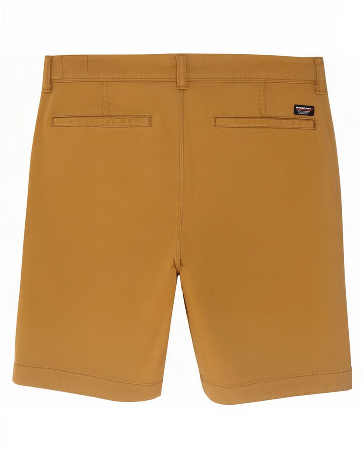 Superdry Mens Slim Chino Shorts W30 Medium Beige Cotton
