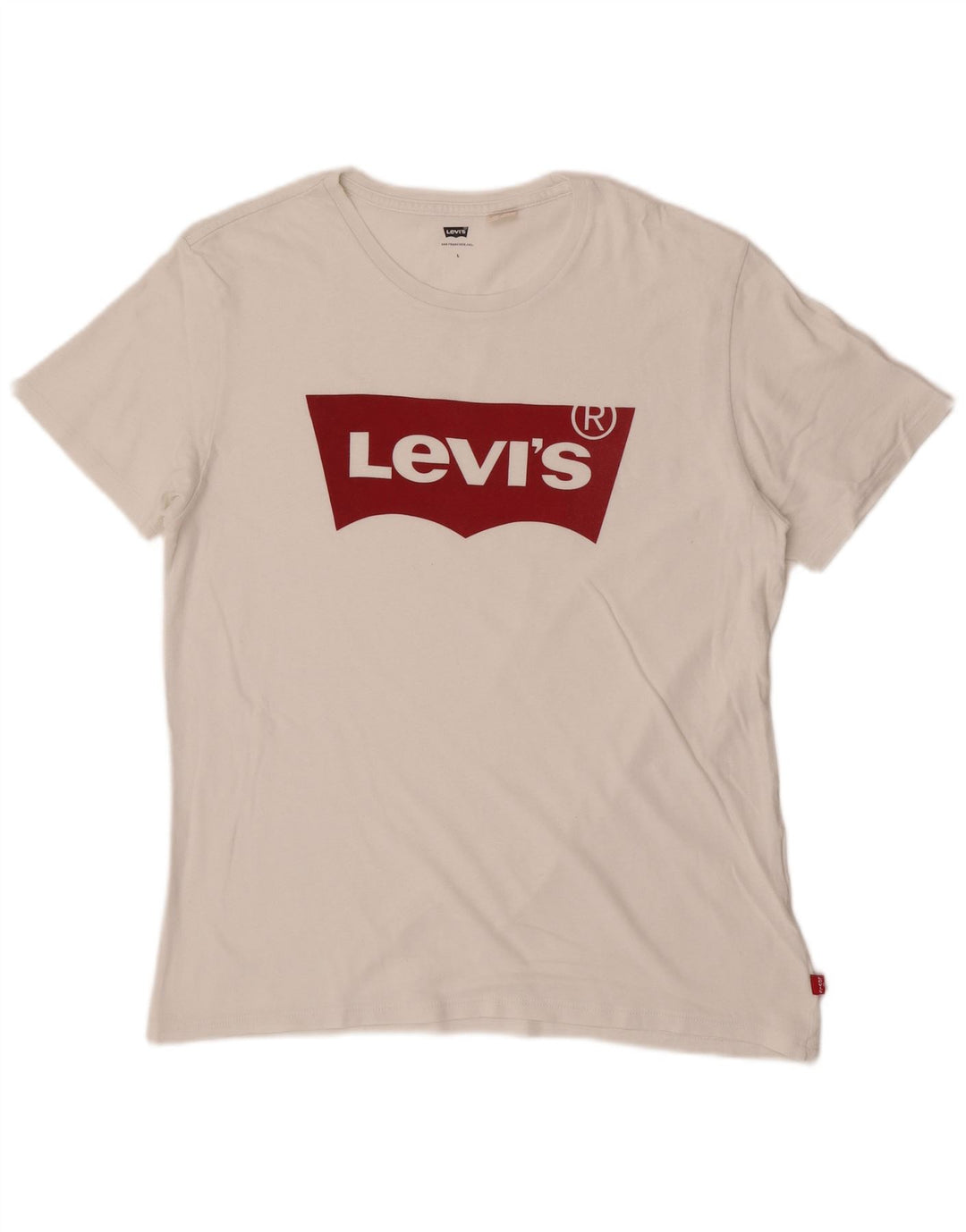 Levi's Mens Graphic T-Shirt Top Large White