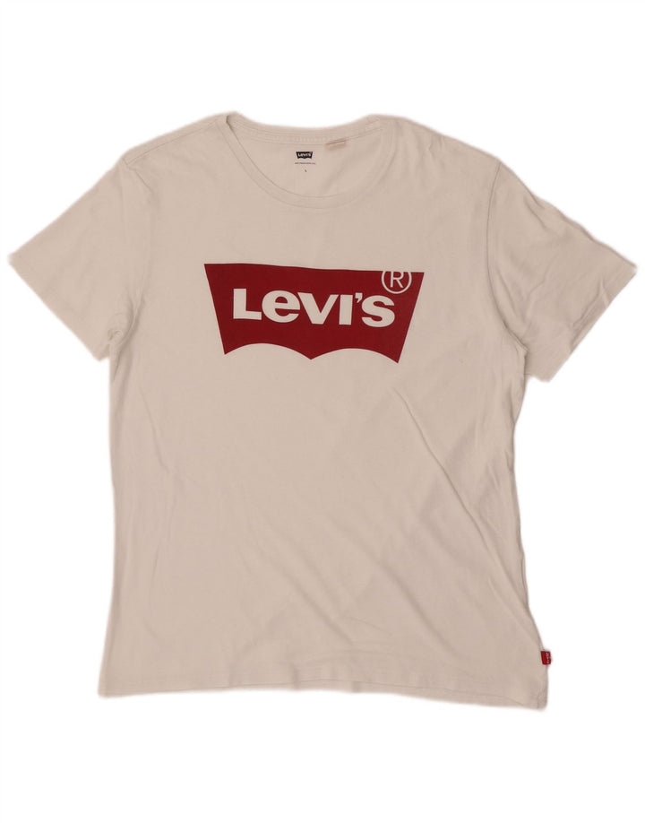 Levi's Mens Graphic T-Shirt Top Large White