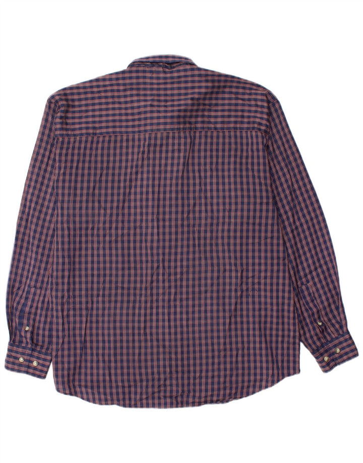 WRANGLER Mens Flannel Shirt XL Navy Blue Check