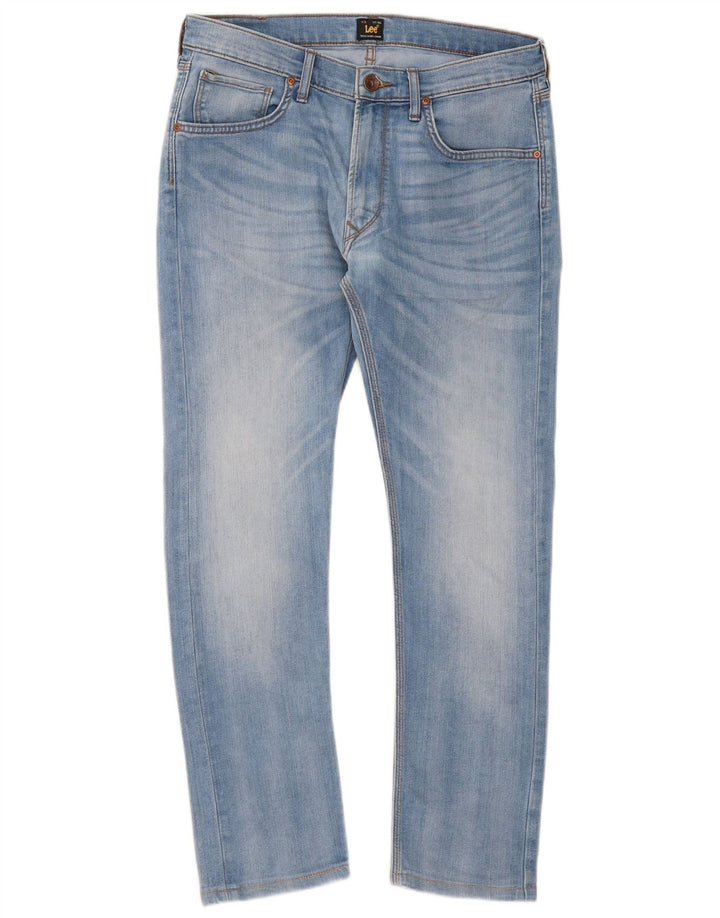 Lee Womens Luke Slim Jeans W32 L28 Blue Cotton