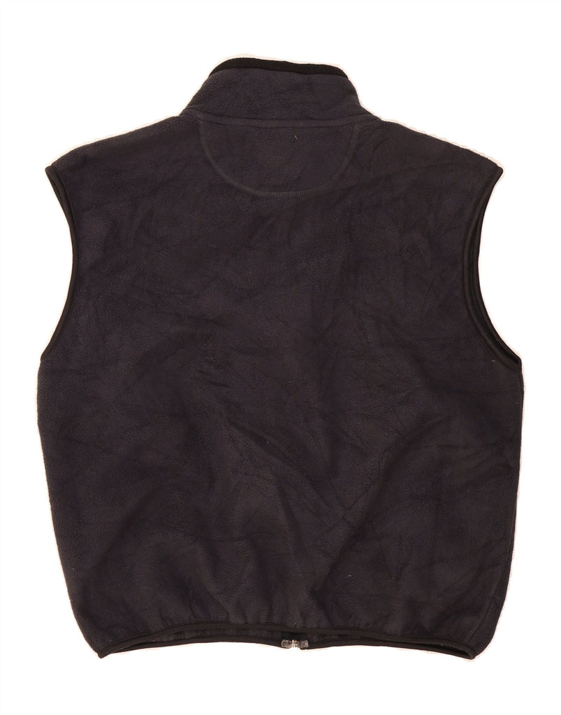 CHAMPION Mens Fleece Gilet UK 40 Large Navy Blue Polyester Vintage Champion and Second-Hand Champion from Messina Hembry 