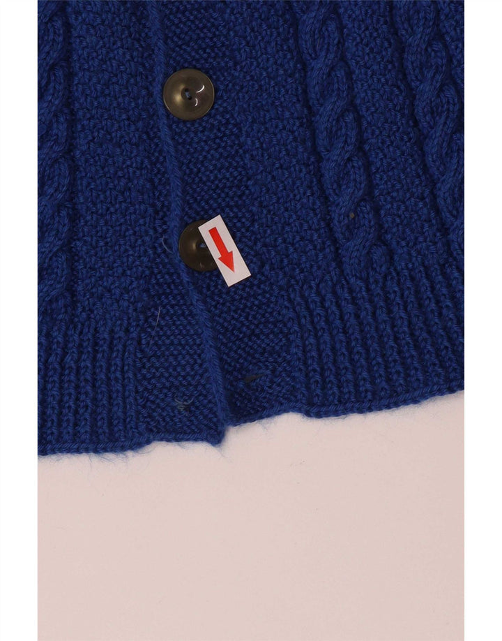 Vintage Mens Cardigan Sweater Medium Blue