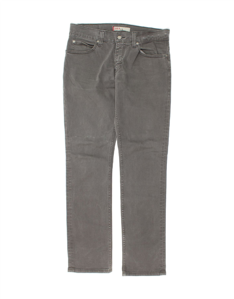 LEVI'S Mens 511 Slim Jeans W34 L34 Grey Cotton Vintage Levi's and Second-Hand Levi's from Messina Hembry 