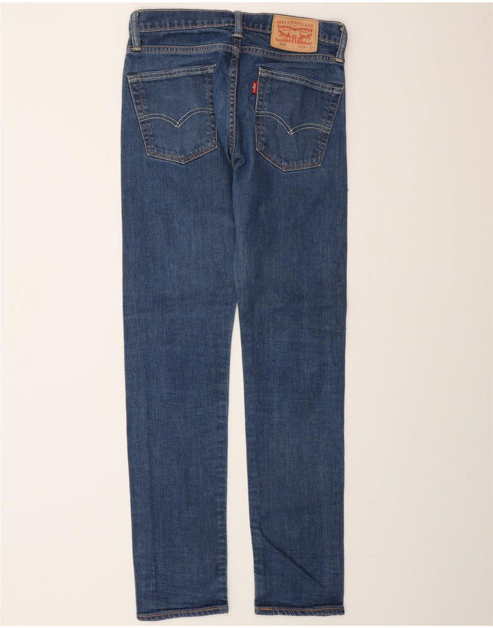 LEVI'S Mens 510 Slim Jeans W29 L32 Blue Cotton