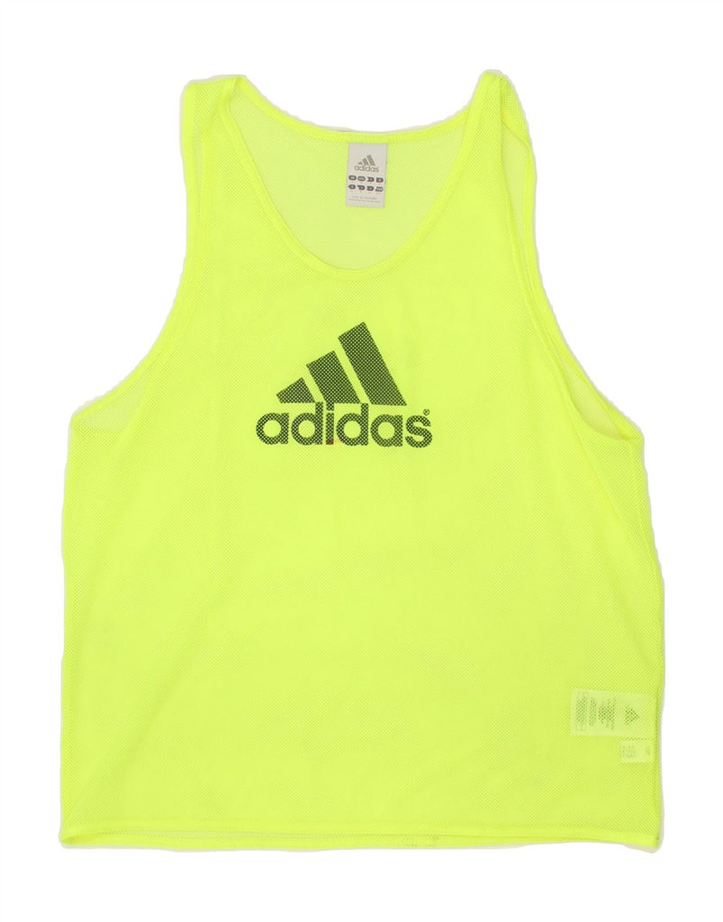 ADIDAS Mens Graphic Vest Top Small Green Polyester | Vintage Adidas | Thrift | Second-Hand Adidas | Used Clothing | Messina Hembry 