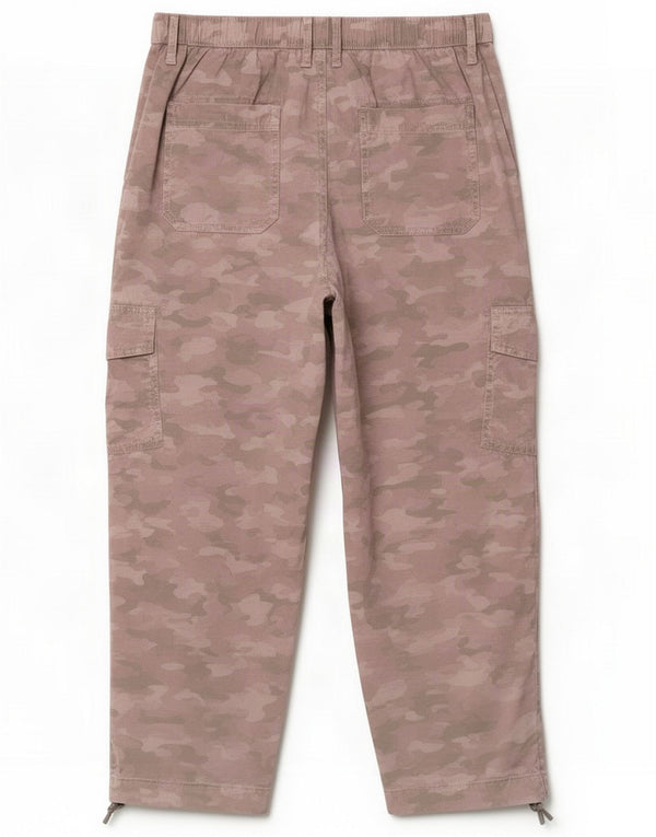 Marks & Spencer Womens Cargo Trousers UK 12 Medium W30 L22 Pink Camouflage