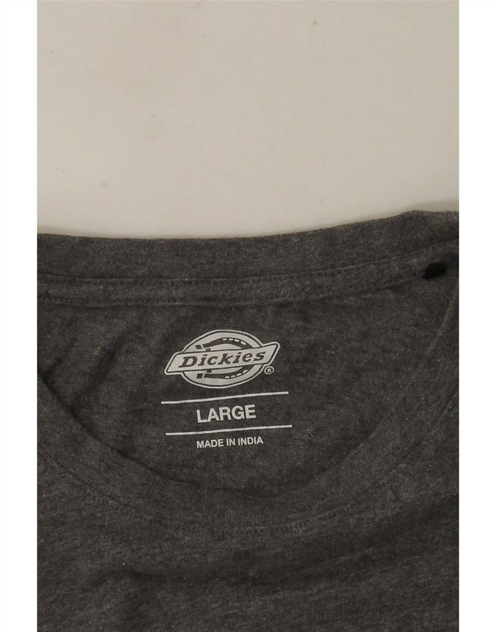 DICKIES Mens T-Shirt Top Large Grey