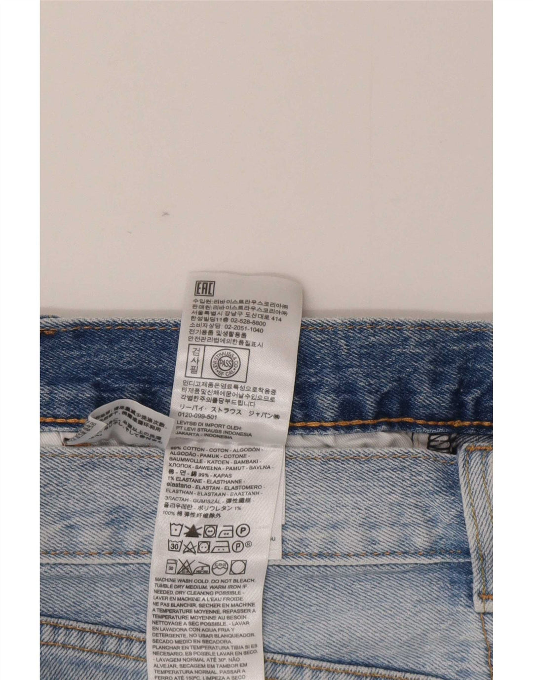 Levi's Mens 501 Denim Shorts W31 Medium Blue Cotton