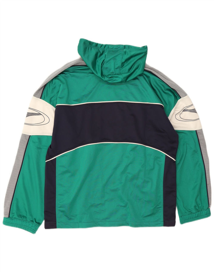 Puma Mens Hooded Graphic Full Tracksuit XL  Green Colourblock Polyester