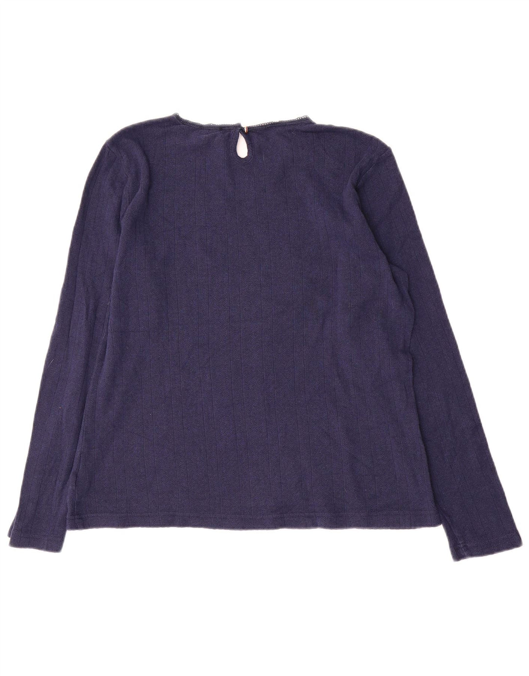 Joules Womens Top Long Sleeve UK 16 Large  Navy Blue Cotton