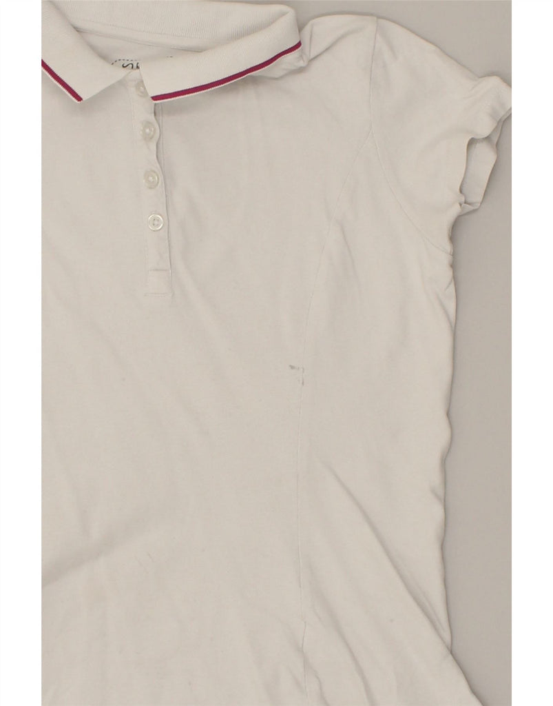 DACK'S Womens Polo Shirt UK 10 Small White Cotton | Vintage Dack's | Thrift | Second-Hand Dack's | Used Clothing | Messina Hembry 