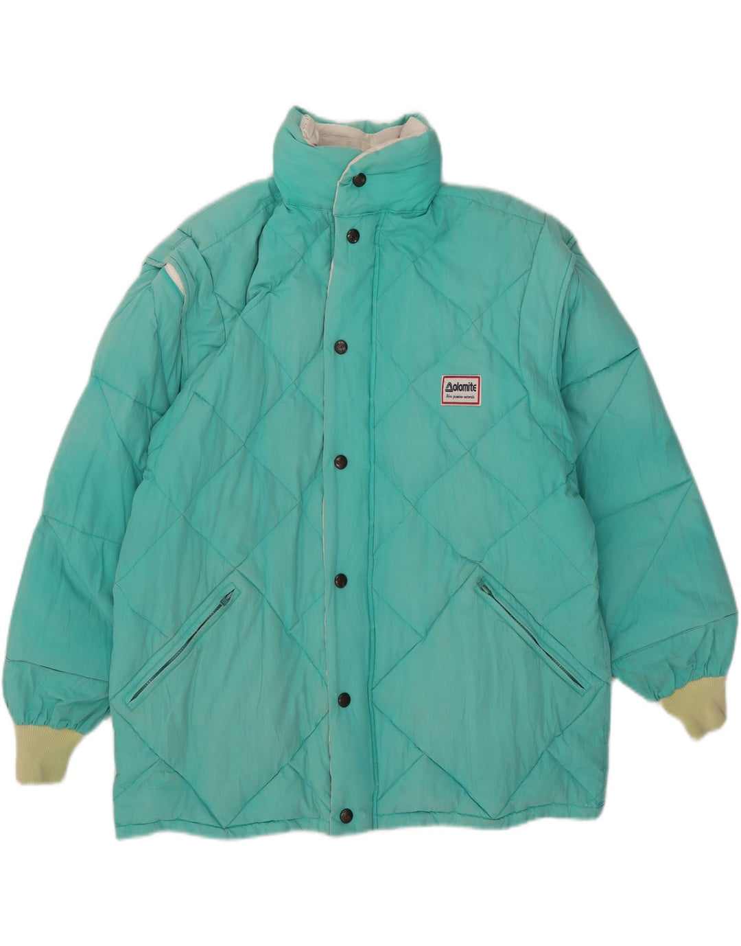 Dolomite Mens Hooded Reversible Padded Jacket UK 36 Small White Polyester