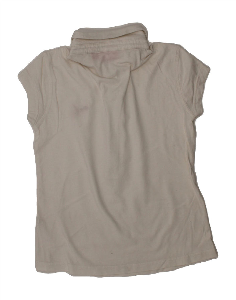 PUMA Girls Polo Shirt 9-10 Years White Vintage Puma and Second-Hand Puma from Messina Hembry 