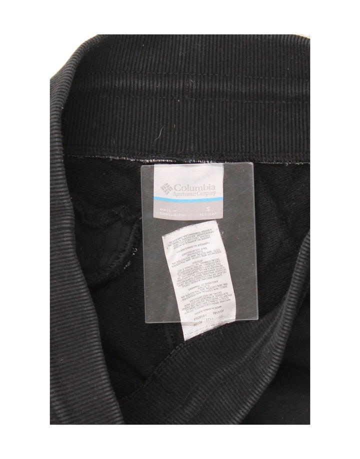 COLUMBIA Mens Tracksuit Trousers Joggers Small Black Cotton Vintage Columbia and Second-Hand Columbia from Messina Hembry 
