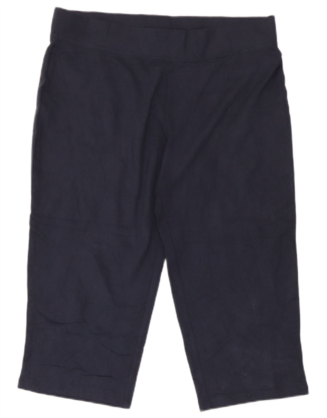 Marks & Spencer Womens Capri Tracksuit Trousers UK 12 Medium Navy Blue